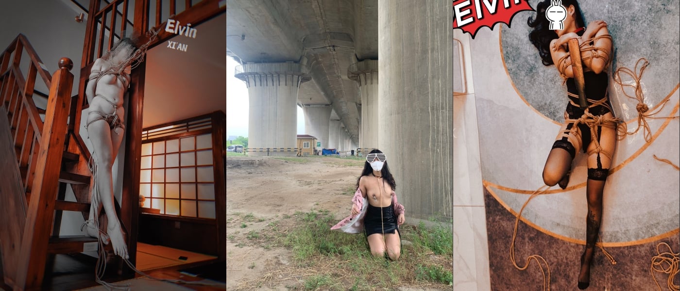 顶级大神【elc调教师】能肏能玩，各种模特网红女神滴蜡走绳喝尿露出羞耻训成母狗