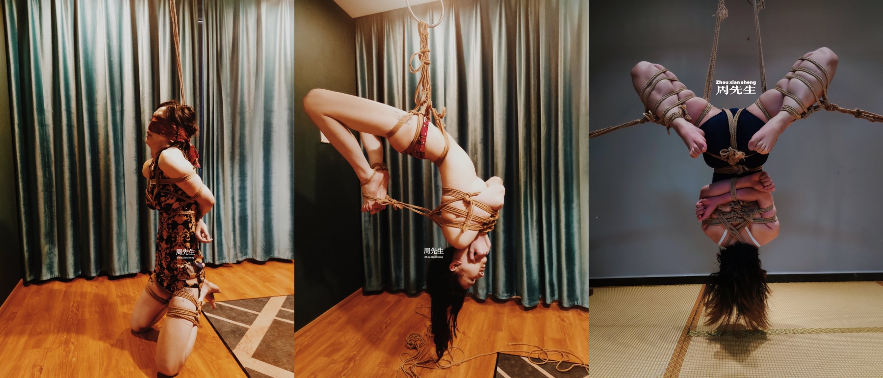 西安BDSM推特大神【周先生】女体调教视图集，雪地遛狗绳艺唯美另类