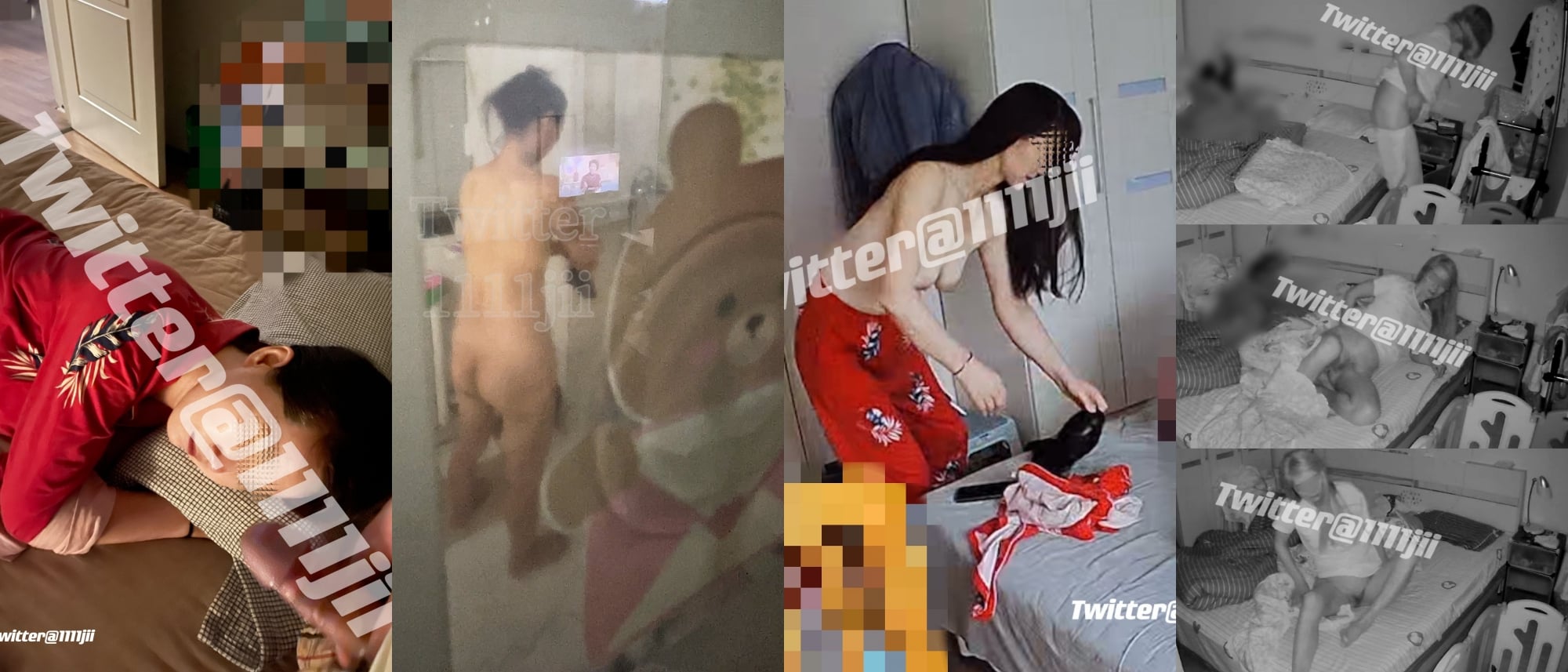 推特想乱伦的大神11111jii监控偸窥岳母和孕期老婆日常，在岳母面前偷露鸡巴疯狂在社死边缘徘徊