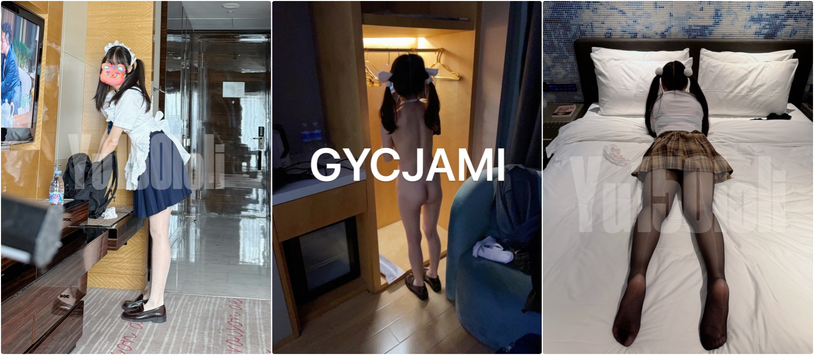 超嫩清纯萝莉女奴【水手服彼女飼育】大家猜猜这是几个人?双马尾黑丝小萝莉4p大战 用了四盒套! - 截图3