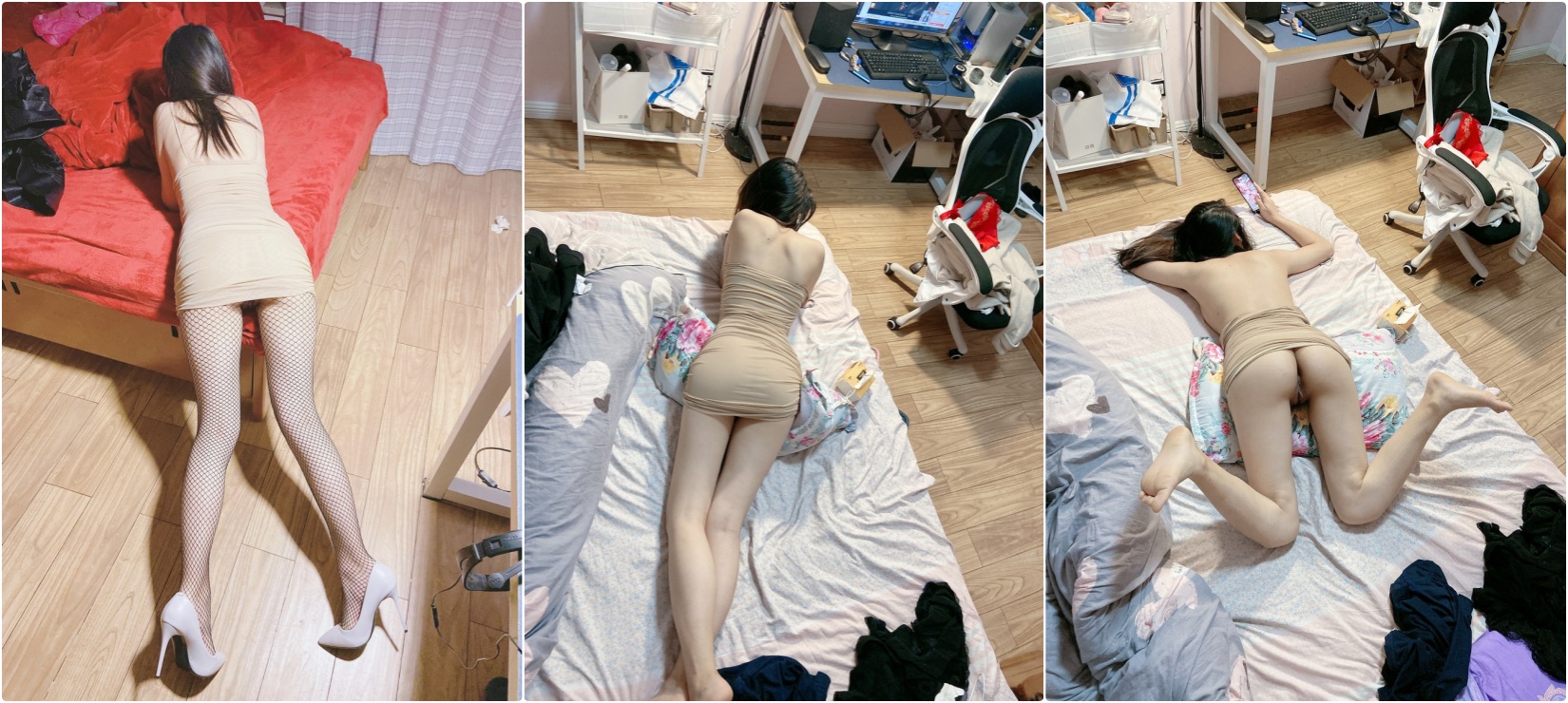 白嫩翘臀大学生小母狗调教啪啪,坚挺白嫩美乳 外表清纯靓丽床上风骚!全自动模式火力全开 用力进出! - 截图2