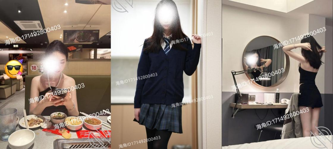 原创海角大神【06女大】付费无水钻石贴集,高颜值气质反差婊,制服黑丝内射微露脸 - 截图2