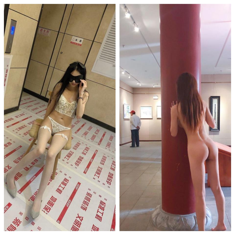 推特美女【退役魔法少女】超强露出合集,宜家人前全裸试坐沙发露出,高铁公园约炮