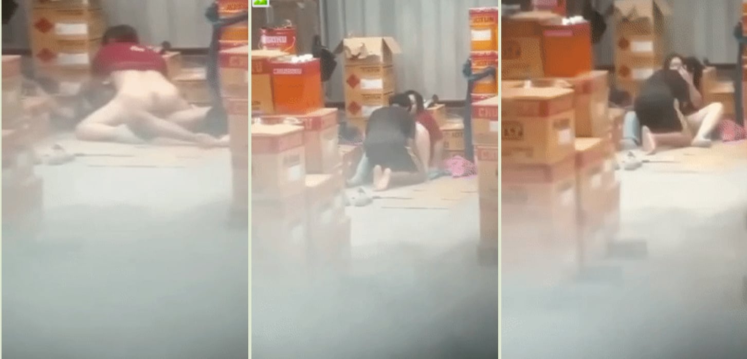【门事件】 广东揭阳锡场华清村骚妇和男小三在厂库内偷情被曝光! - 截图11