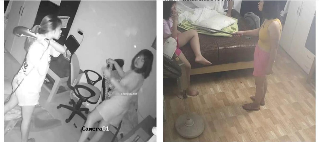 流出黑客破解家庭网络摄像头TP青春期妹妹发骚偷拿姐姐自慰棒自慰被发现大打出手拿根棍子警告她 - 截图9