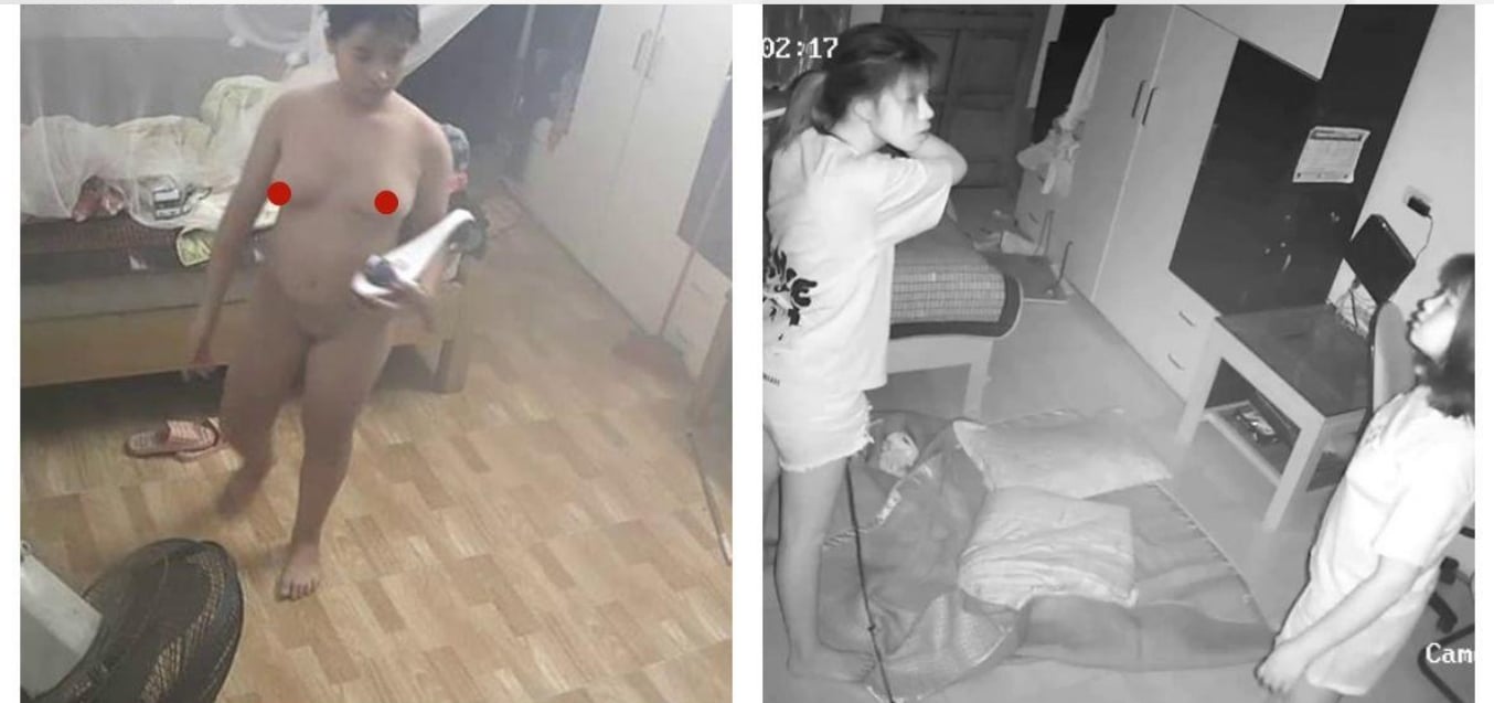 流出黑客破解家庭网络摄像头TP青春期妹妹发骚偷拿姐姐自慰棒自慰被发现大打出手拿根棍子警告她 - 截图8