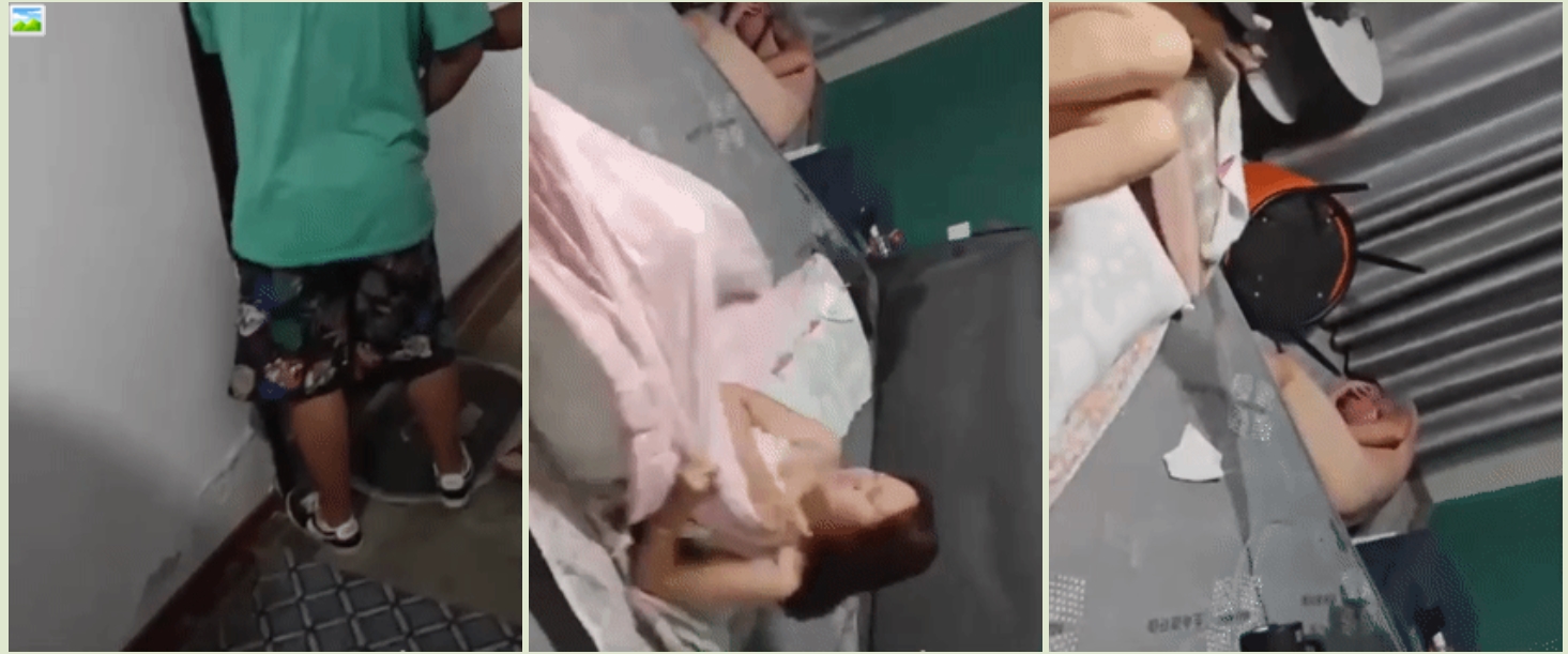 【门事件】 山东沂水01年苗繁荣婚内出轨86年男子被现场捉奸在床,该男子好惨,被打成猪头! - 截图11