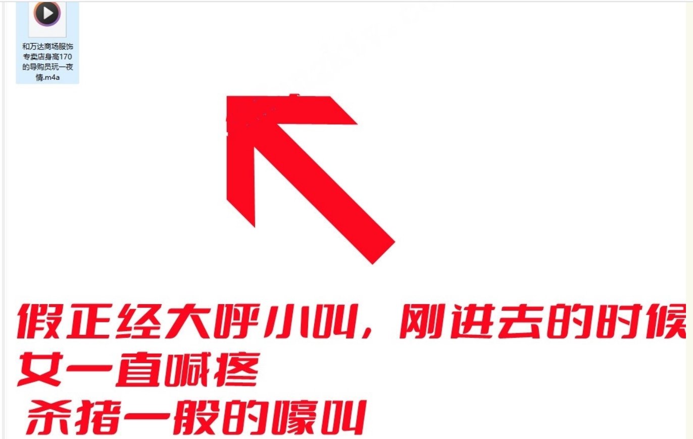 全网稀缺首发最新精品录音泄密万达商场专卖店闷骚女导购员玩一夜情
