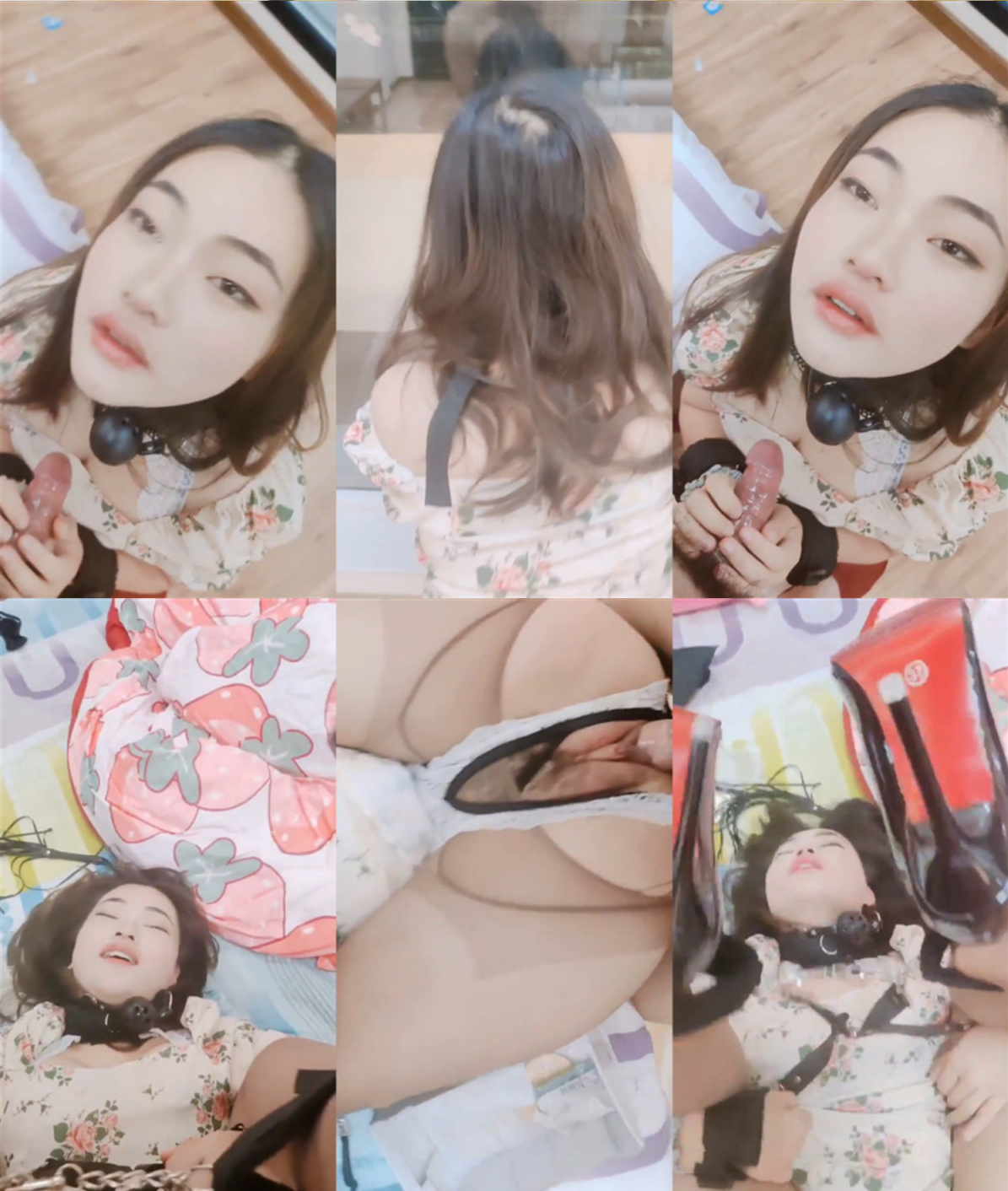 百度云泄密极品少妇和相好的在家里偷情✅穿上情趣丝袜和高跟鞋被各种道具玩B - 截图3